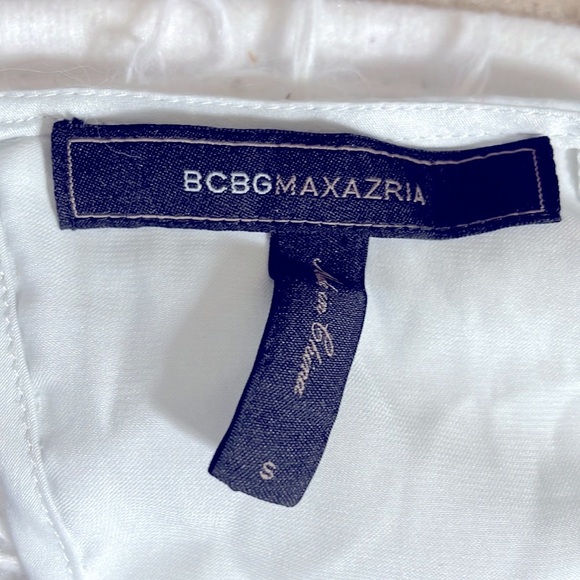 BCBG Max Azria Iselin Light Grey Draped Satin Style Wrap Front Dress - Picture 3 of 8